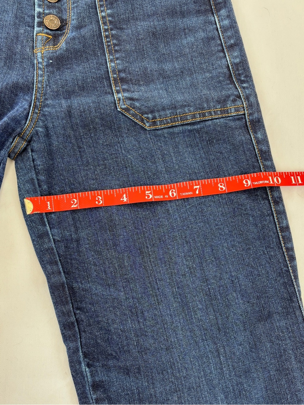 7 For All Mankind High Rise Wide Leg Denim Jeans Dark Wash Women's 27 (28x28) - Picture 13 of 14